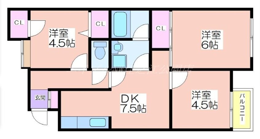 間取図 ラパンジール住吉公園