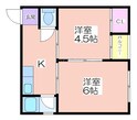 ライフイン住之江A棟の間取図