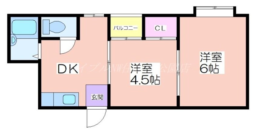 間取図 ロイヤル西加賀屋