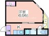 マンション楠木 1Kの間取り