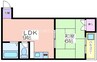 ウィステリア墨江 1LDKの間取り
