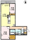 Clashist墨江 2LDKの間取り