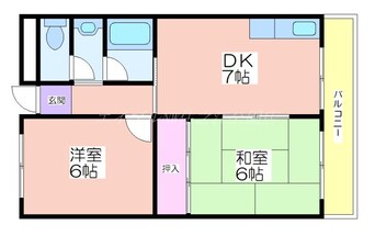 間取図 メゾン南加賀屋