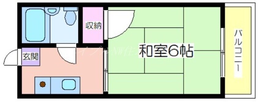 間取図 遠里小野728ハイツ