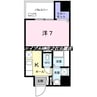 アネックスイシハラ 1Kの間取り