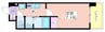 アービングNeo岸里 1Kの間取り