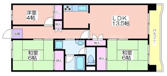 間取図 サンフラワーハイツ南港はなのまち住宅31号棟