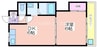 サニーハイツ住吉 2DKの間取り