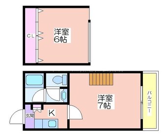 間取図 アベニュー中加賀屋