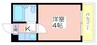 メゾン住吉大社 1Rの間取り