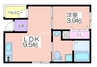 Fmaison住之江 1LDKの間取り