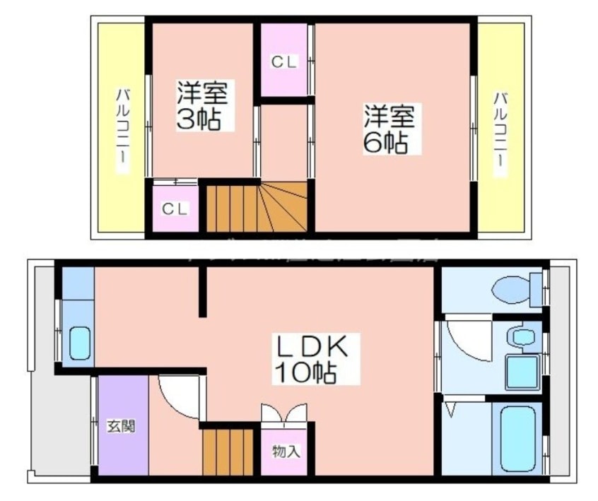 間取図 レトロハウス西住之江