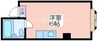 苅田ハイツ 1Rの間取り