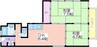 住吉第2団地9号棟 2DKの間取り