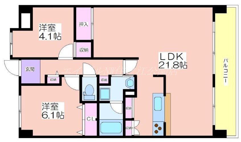 間取図 ユニライフ帝塚山