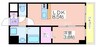 シスイル清水丘 1LDKの間取り