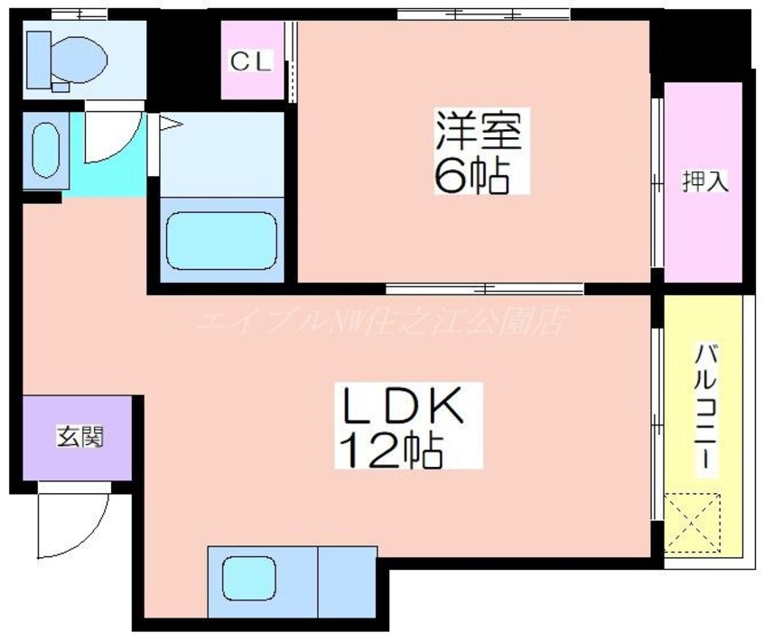 間取図 ラパンジール住吉大社