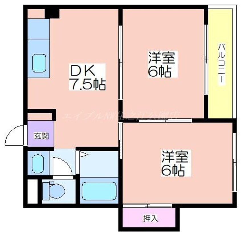 間取図 ラパンジール住吉大社