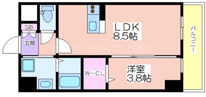 間取図 シスイル清水丘