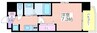 Luxe我孫子Ⅱ 1Kの間取り