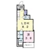 Ｆ　ａｓｅｃｉａ　クローバー 1LDKの間取り