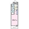 ヒカルサ堺市文珠橋通Ⅰ 1Kの間取り