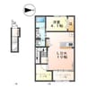 （仮称）大阪市住吉区長居西新築アパート 1LDK+Sの間取り