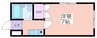 ＰＡＬ山之内 1Kの間取り