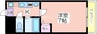 フローライト長居 1Kの間取り
