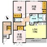 ｖｉｌｌａ 石ノ塔 3LDKの間取り