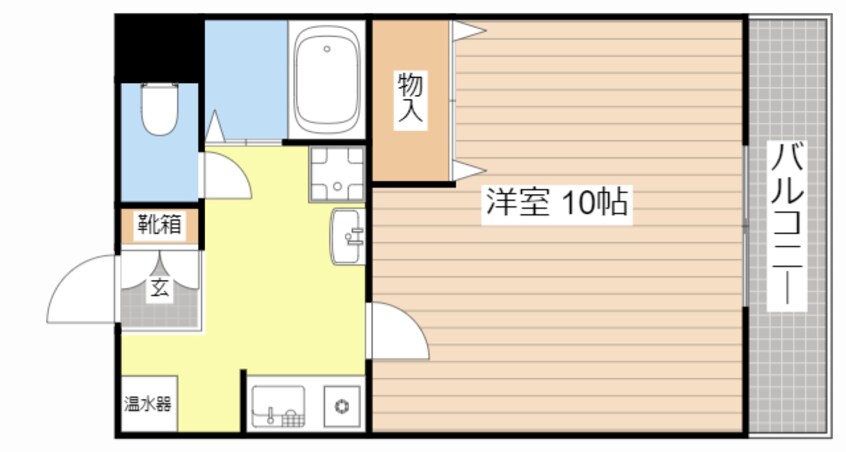 間取図 ワンルーム草津西矢倉