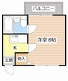 サークルハウス 1Kの間取り