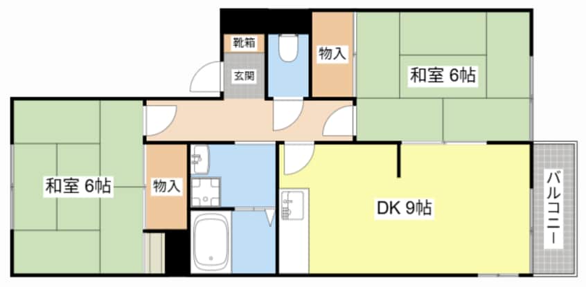 間取図 ループふぁいぶA棟