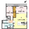 ビクトワールⅡ 2LDKの間取り
