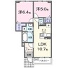 サンリットＭⅡ 2LDKの間取り