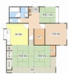 宮川町戸建て 4SKの間取り