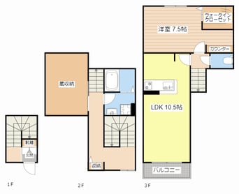 間取図 アルコバレーノ草津青地