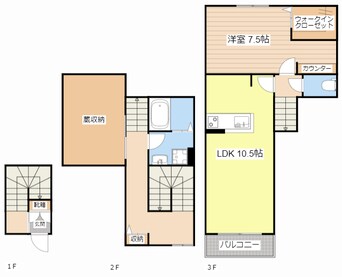 間取図 アルコバレーノ草津青地