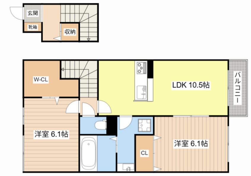 間取図 サザンクロスⅡ番館