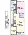 クレール 1LDKの間取り