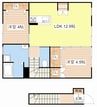 ソアレ 2LDKの間取り