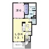 ラズベリー　コート 1LDKの間取り