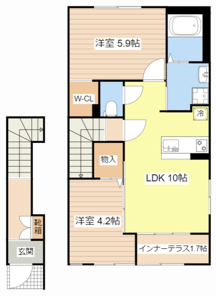 間取図 ワーサンライト２１