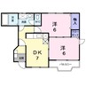 ドムス　ホーラ 2DKの間取り