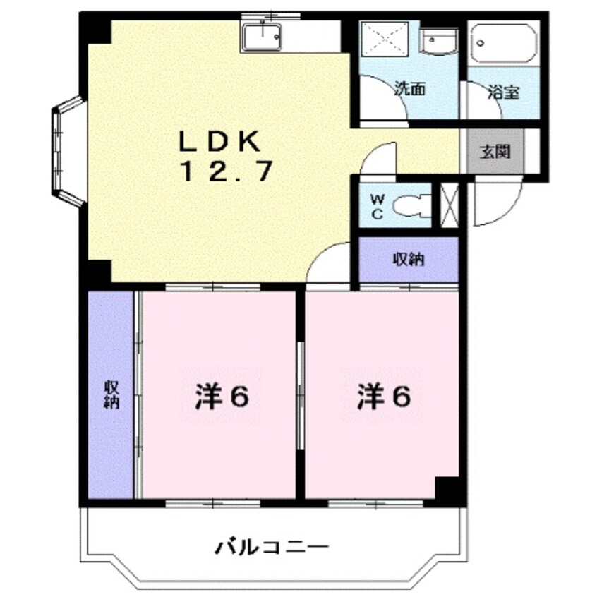 間取図 ツインコーポ　Ｕ