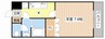 ＭＵＬＢＥＲＲＹ　ＨＯＵＳＥ（マルベリーハウス） 1Kの間取り