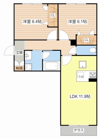 間取図 ルミエール　平井