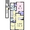 グラス　トゥリーズⅠ 1LDKの間取り