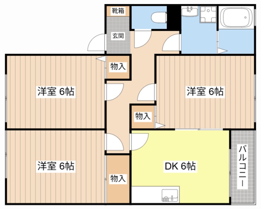 間取図 カーサ野洲