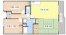 サントナーレ勧学 3DKの間取り
